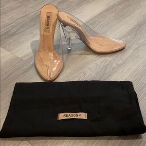 Yeezy season 4 clear mules